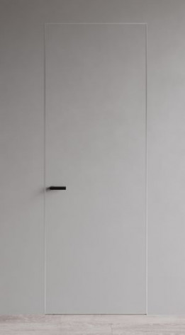 Гармония Межкомнатная дверь Invisible 42мм с алюминиевой кромкой с 2-х ст. под покраску, арт. 26677