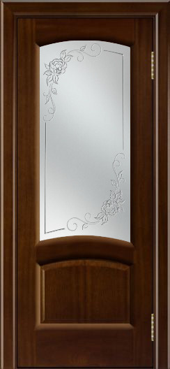 ЛайнДор Межкомнатная дверь Анталия 2 ПО 3D Роза, арт. 10365 - фото №1