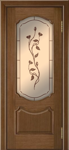 ЛайнДор Межкомнатная дверь Богема ПО Маки, арт. 10476 - фото №2