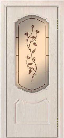 ЛайнДор Межкомнатная дверь Богема ПО Маки, арт. 10476 - фото №1