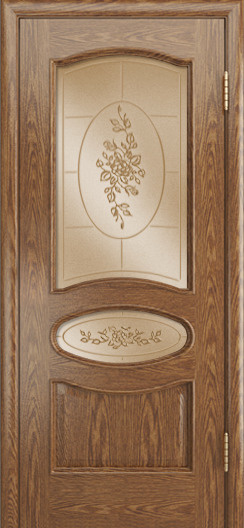 ЛайнДор Межкомнатная дверь Оливия-Л ПО 3D Роза, арт. 10520 - фото №3