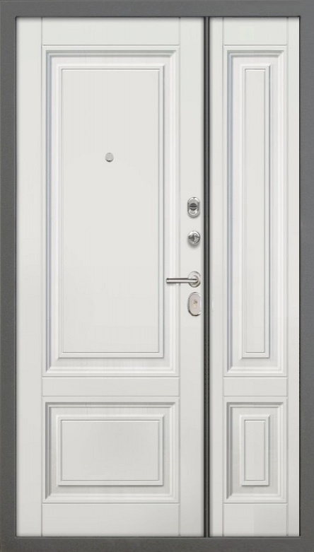 Venmar Входная дверь Самури 2 двухстворч. с карнизом, арт. 0003570 - фото №1